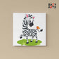 Zebra and Butterfly Paint By Numbers kit for kids