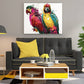Parrots couple colorful paint by numbers kit