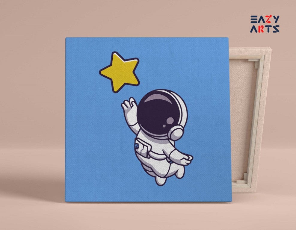 Astronaut Catching Star PBN kit for kids