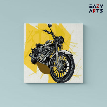 Royal Enfield Bike paint by numbers