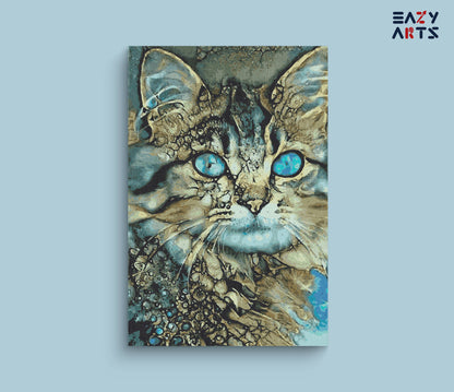 Golden Cat paint by numbers