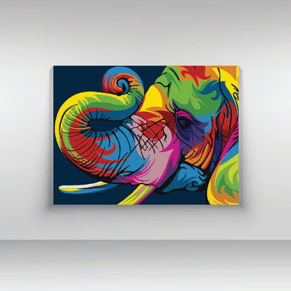 elephant abstract PBN kit