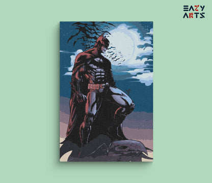 Batman & Moon paint by numbers