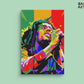 Bob Marley Singing  Abstract paint by numbers