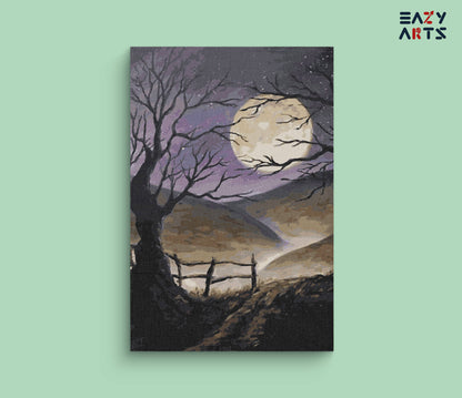 Beautiful Moon paint by numbers