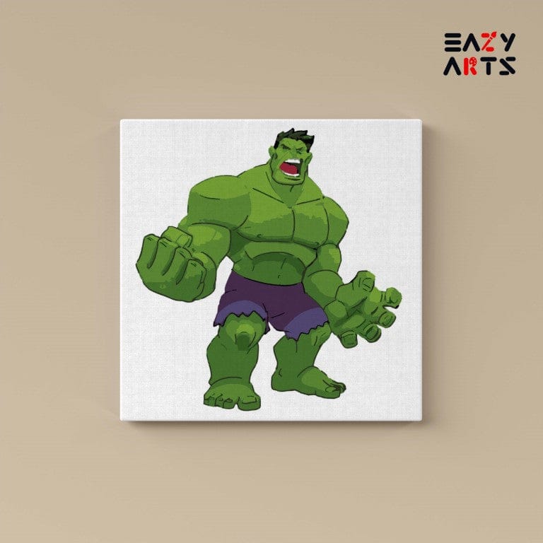 Hulk Screaming Paint By Numbers kit for kids