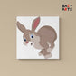 Brown Rabbit Running Paint By Numbers kit for kids