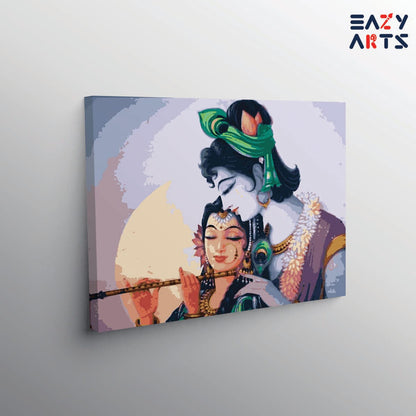 Radha Krishna paint by numbers