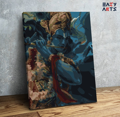 Lord Krishna Playing Flute PBN kit