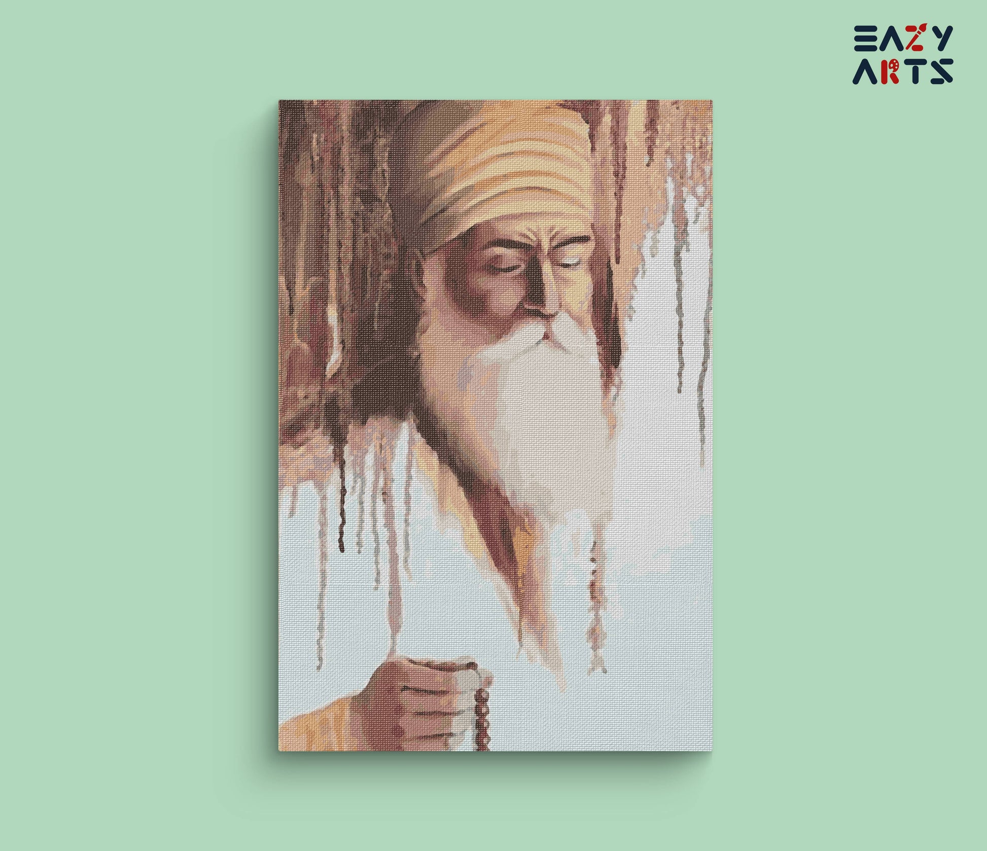 Guru Nanak Meditating paint by numbers