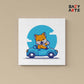 Cat Driving Car Paint By Numbers kit for kids
