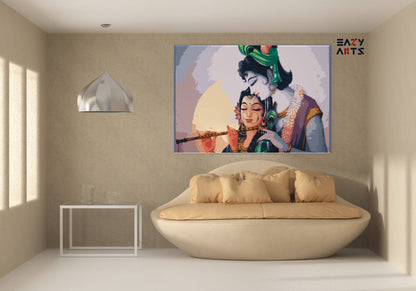 Radha Krishna paint by numbers kit