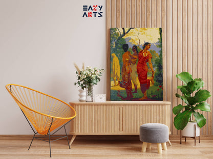 Shakuntala by raja ravi varma paint by numbers kit