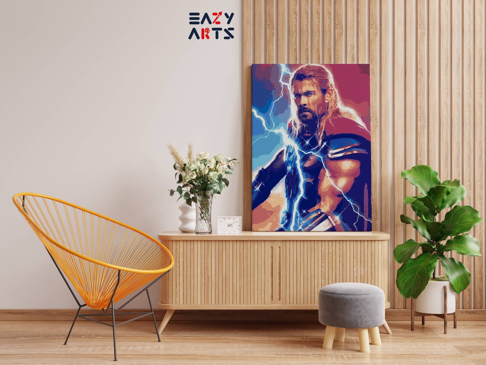 Thor Thunder paint by numbers kit