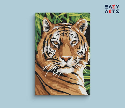 Tiger Face Paint By Numbers kit for kids