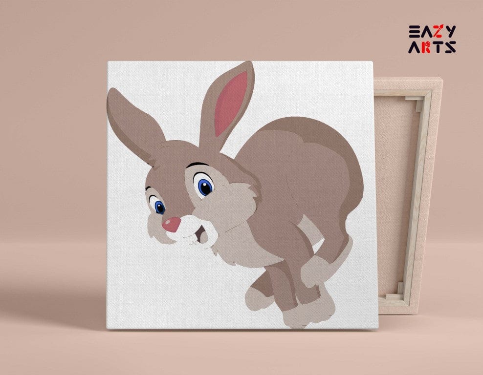 Brown Rabbit Running Paint By Numbers kit