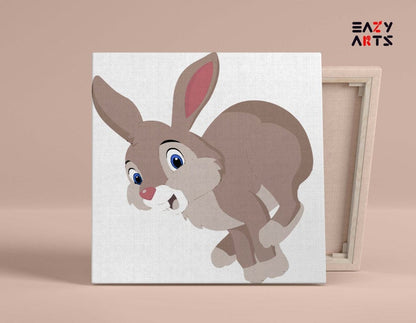 Brown Rabbit Running Paint By Numbers kit