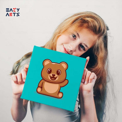 Teddy Bear Waving Paint By Numbers kit