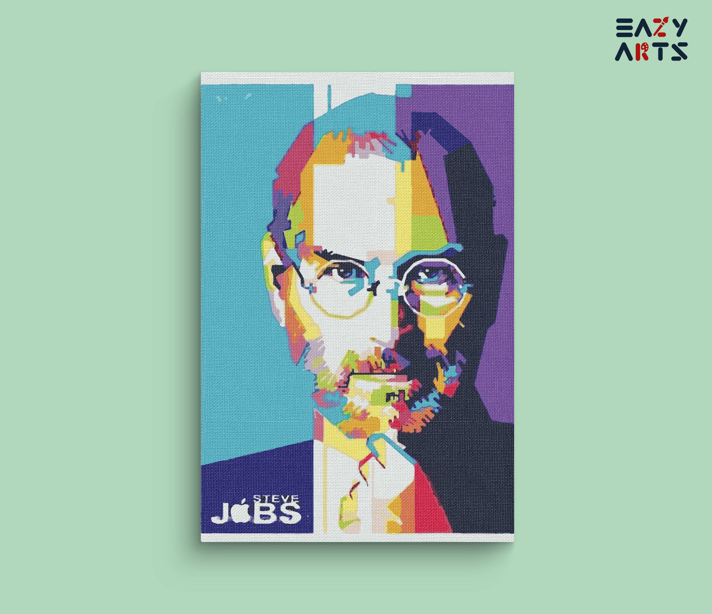 Steve Jobs Abstract paint by numbers