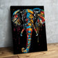 Colourful elephant PBN kit