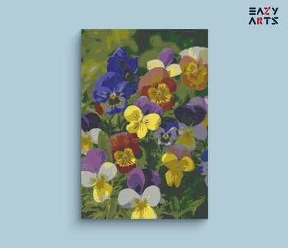 Colorful Flowers Garden paint by numbers