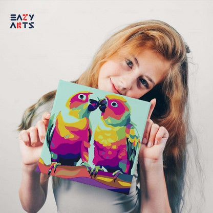 Parrots Paint By Numbers kit