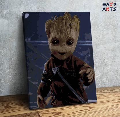 Baby Groot Walking PBN kit