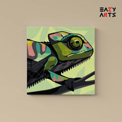 Chameleon Paint By Numbers kit for kids