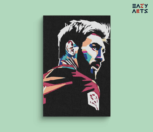 Messi Abstract paint by numbers