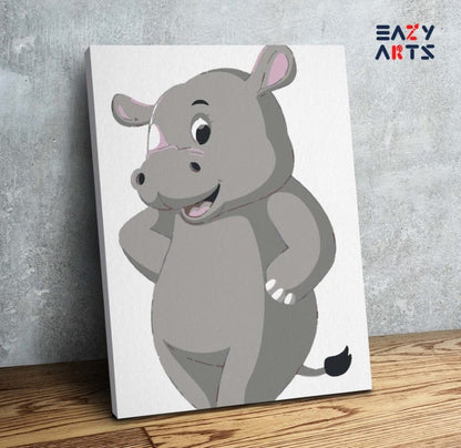 Rhino Paint By Numbers kit