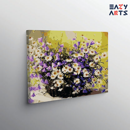 Colorful Flower Vase PBN kit