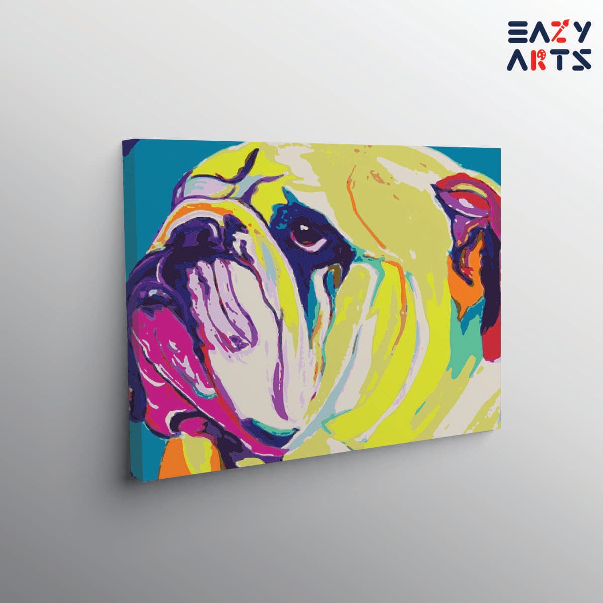Dog Pitbull Abstract paint by numbers