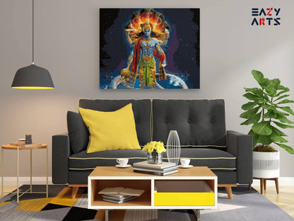 Lord Vishnu paint by numbers kit