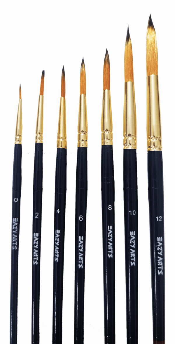 Premium Round Paint Brushes Set - Image 2