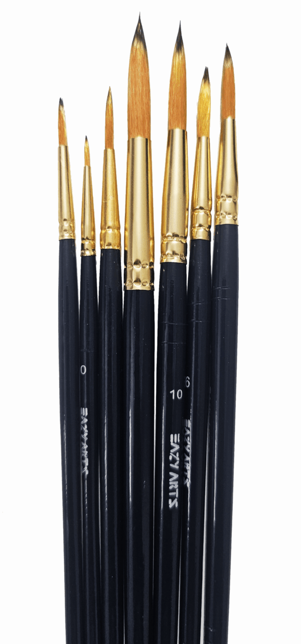 Premium Round Paint Brushes Set - Image 3