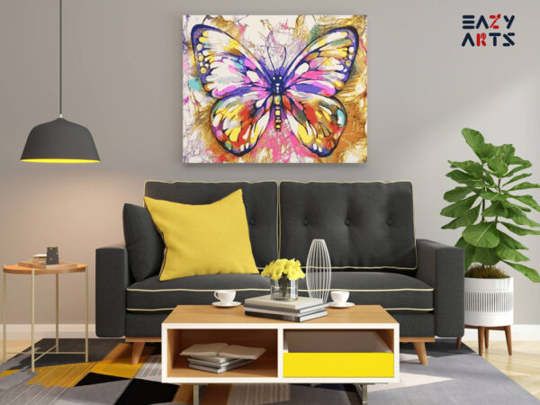 Butterfy Abstract Paint By Numbers Kit - Image 2