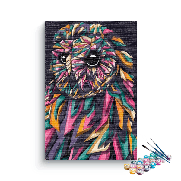 Abstract Of Owl Paint by Numbers Kit