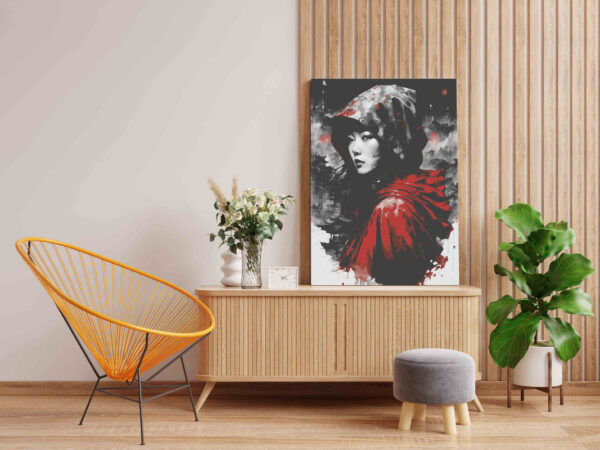 Beautiful Asian Girl Paint by Numbers Kit - Image 2