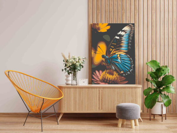 Flower & Butterfly Paint by Numbers Kit - Image 2