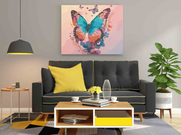 Colorful Butterflies Paint by Numbers Kit - Image 2