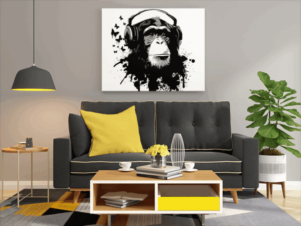 Urban Groove Monkey Paint by Numbers Kit - Image 2