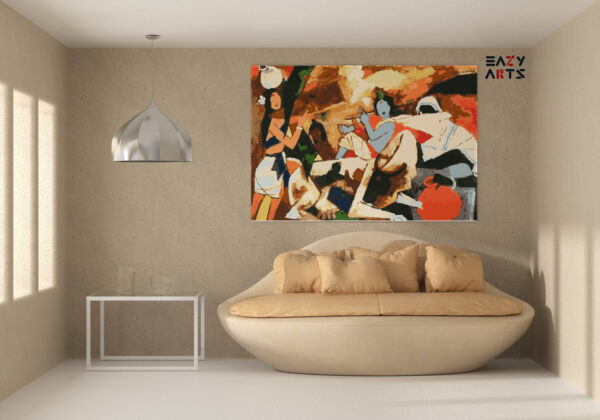 Krishna by MF Husain Paint By Numbers kit - Image 2