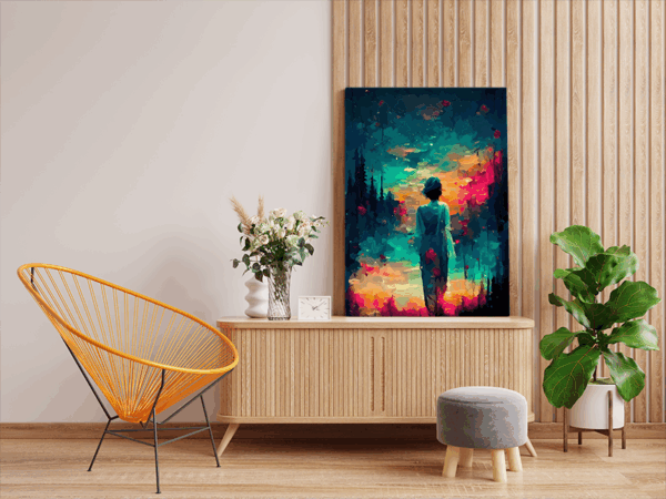 Dreamscape Wanderer: Mystical Journey Paint by Numbers Kit - Image 2