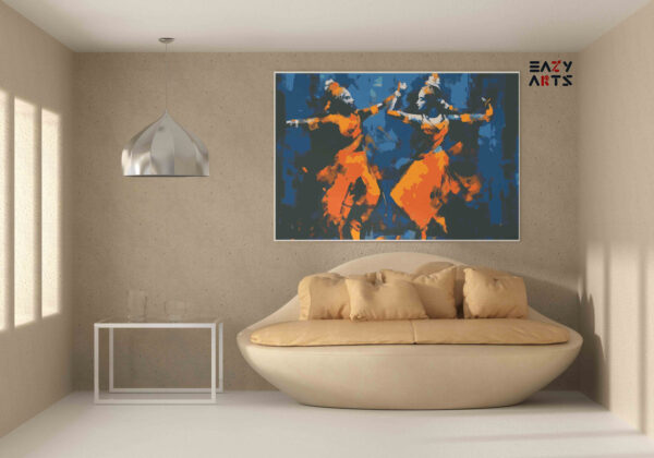 Classical Dance Duet Expressionist Painting by Numbers Kit - Image 2
