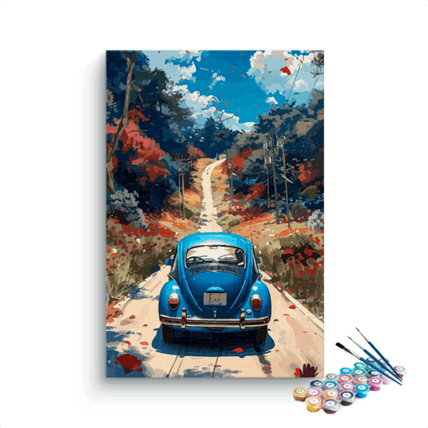 Blue Beetle Autumn Drive Paint by Numbers Kit