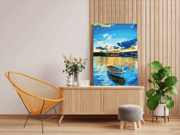 Serenity at Sunset Paint by Numbers Kit - Image 2