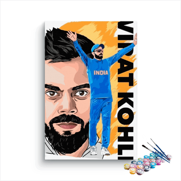 Virat Kohli Poster Paint By Numbers kit