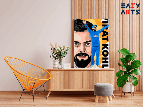 Virat Kohli Poster Paint By Numbers kit - Image 2