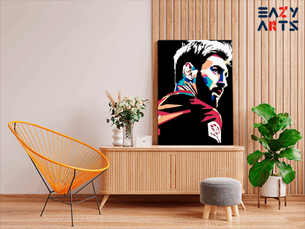 Messi Abstract Paint By Numbers kit - Image 2