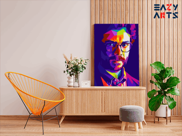 Professor Abstract Paint By Numbers kit - Image 2